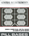 General Accoutrements: 25mm x 50mm Pill Dual Use Bases (24)