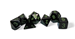 Terningsæt RPG: Opaque Black / Green