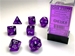Terningsæt RPG: Translucent Purple