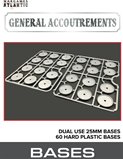 General Accoutrements: 25mm Dual Use Round Bases (60)
