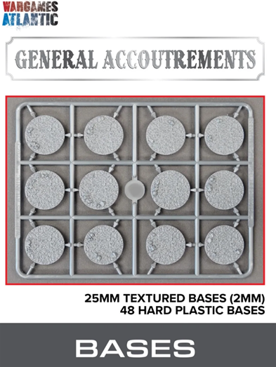 General Accoutrements: 25mm Round Texture Bases (48)