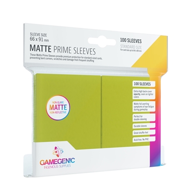 Gamegenic: Matte Prime Sleeves Lime (100)