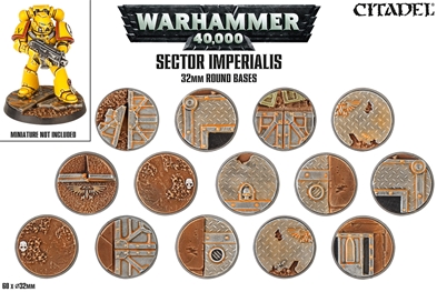 Citadel: Sector Imperialis 32mm Round Bases (60)