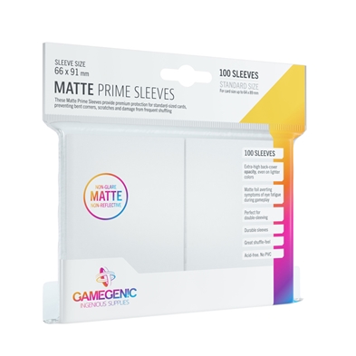 Gamegenic: Matte Prime Sleeves White (100)
