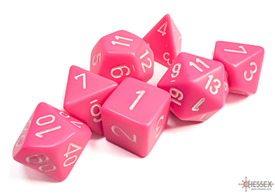 Terningsæt RPG: Opaque Pink