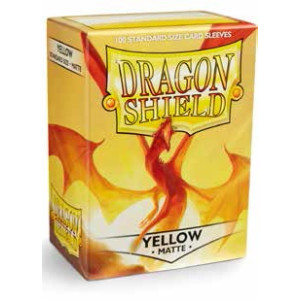 Dragon Shield Standard: Matte Yellow (100 lommer)