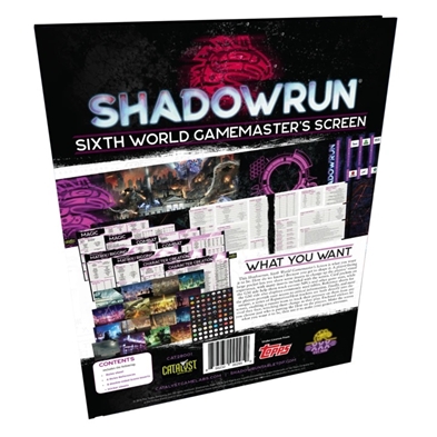 Shadowrun 6th Edition: Sixth World GM Screen