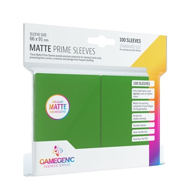 Gamegenic: Matte Prime Sleeves Green (100)
