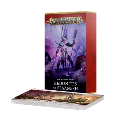Hedonites of Slaanesh: Warscroll Cards (4th Edition) PREORDER