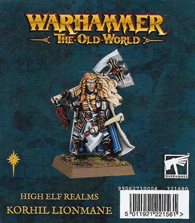 High Elves: Korhil Lionmane