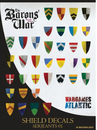 The Barons War Shield Decals Serjeants