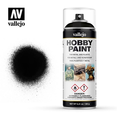 Vallejo Spray: Basic Black (400ml)