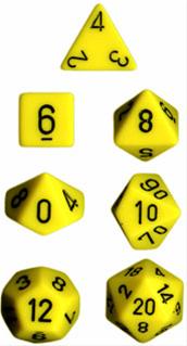 Terningsæt RPG: Opaque Yellow