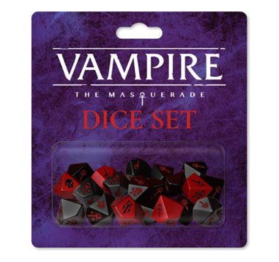 Vampire The Masquerade 5th: Dice Set D10 (18)