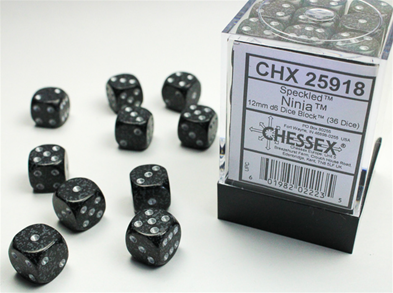 Terningsæt D6: Speckled Ninja (12 mm)