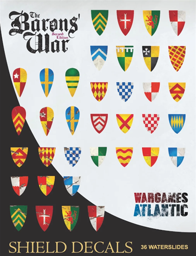 The Barons War Shield Decals