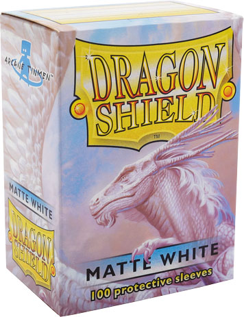 Dragon Shield Standard: Matte White (100 lommer)