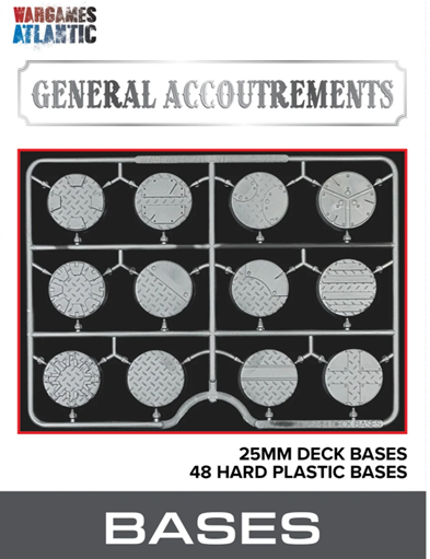 General Accoutrements: 25mm Round Deck Bases (48)