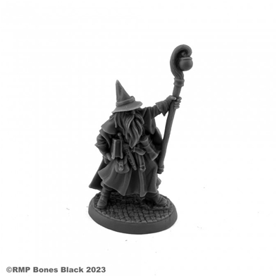 Reaper Bones Black: Luwin Phost, Male Wizard