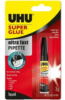Uhu Super Glue Pipette Thin
