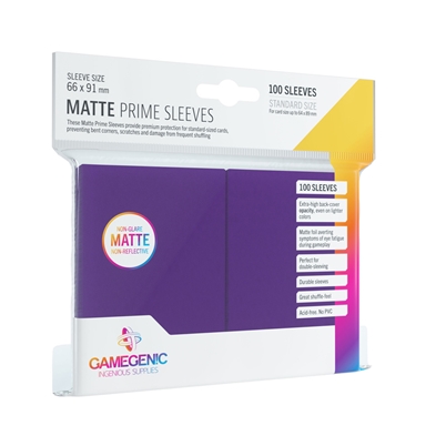 Gamegenic: Matte Prime Sleeves Purple (100)