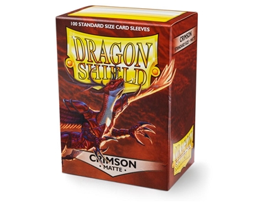 Dragon Shield Standard: Matte Crimson (100 lommer)	