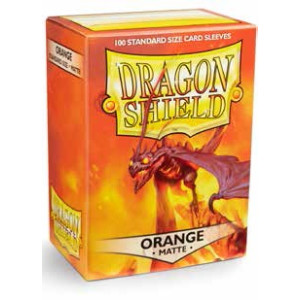 Dragon Shield Standard: Matte Orange (100 lommer)