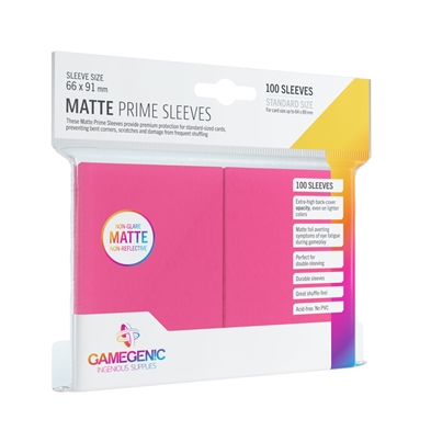 Gamegenic: Matte Prime Sleeves Pink (100)
