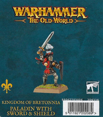Bretonnia: Paladin with Sword & Shield