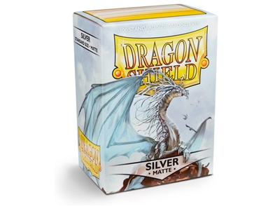 Dragon Shield Standard: Matte Silver (100 lommer)
