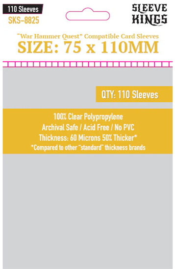 Sleeve Kings: Boardgame Sleeves 75x110mm (110)