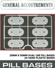 General Accoutrements: 25mm x 50mm Pill Dual Use Bases (24)