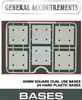 General Accoutrements: 40mm Dual Use Square Bases (24)